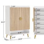 7-Tier Shoe Cabinet, Shoe Storage Organizer with Adjustable Shelves