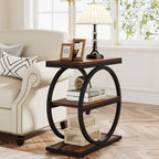 3-tier industrial end table