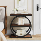 3-tier industrial end table