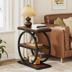 3-tier industrial end table