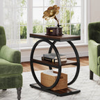 3-tier industrial end table