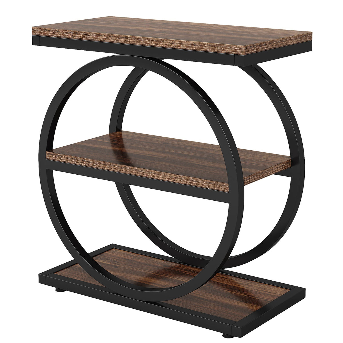 3-tier industrial end table