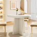 31.5" Dining Table, Round Kitchen Dinner Table