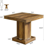31.5-inch square conference table