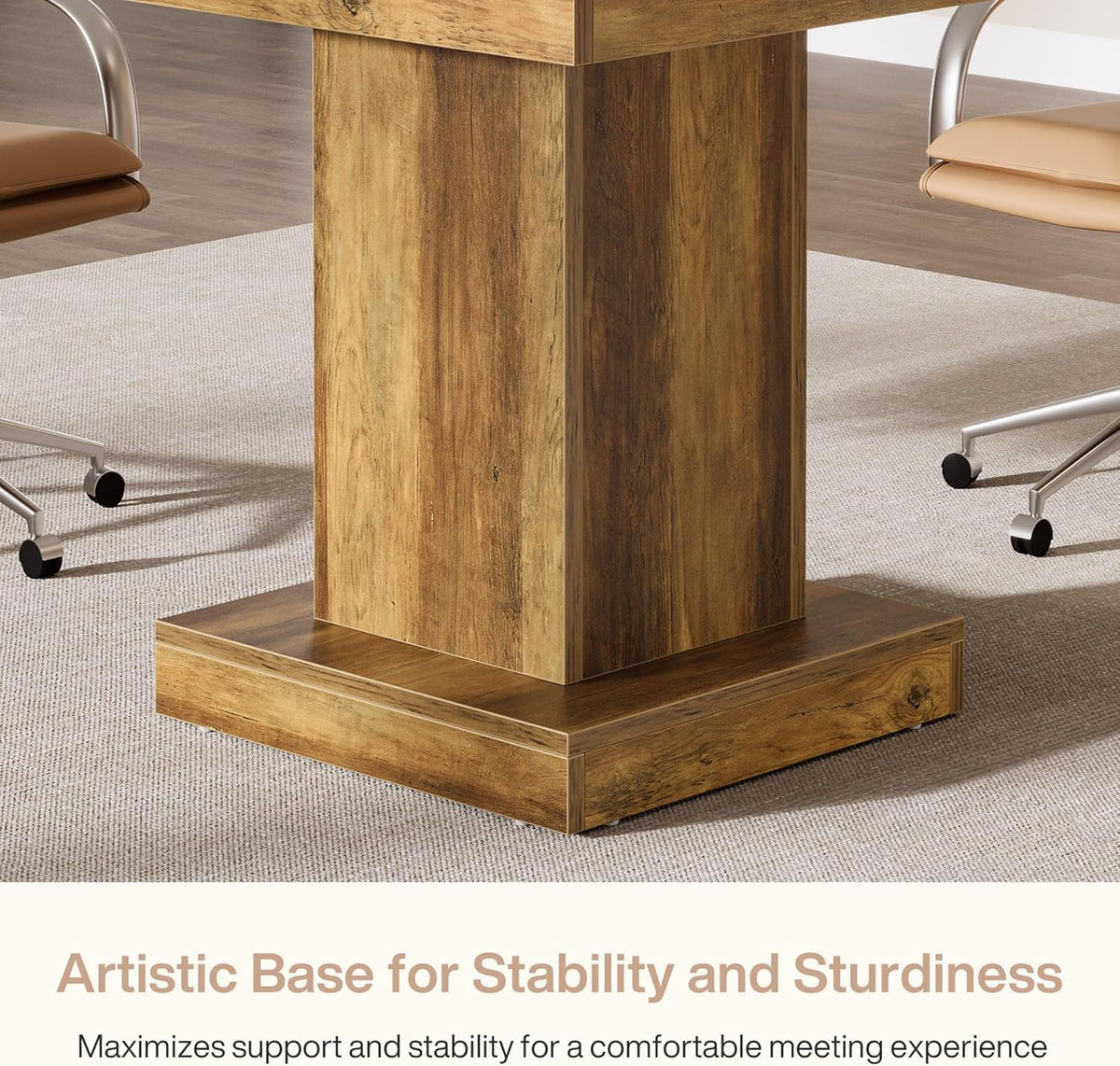 31.5-inch square conference table