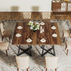 31.5" Square Dining Table, Wood Kitchen Table for 4 #Colour_Brown