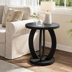 24-inch round farmhouse nightstand