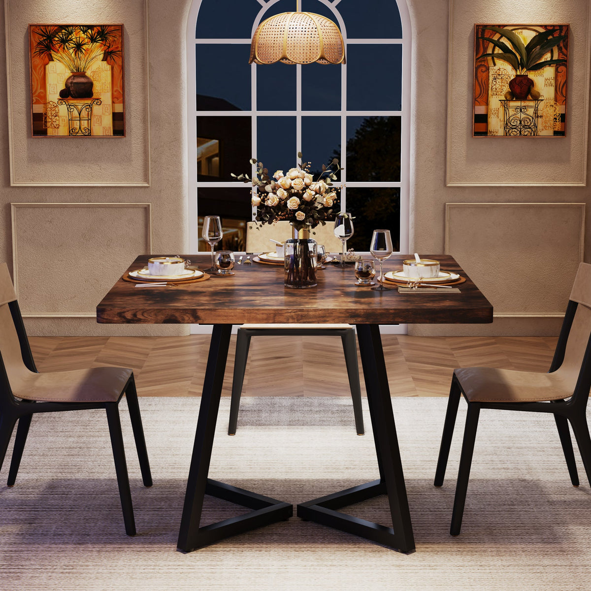 #Colour_Rustic Brown & Black