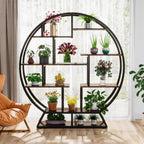 Plant Stand, 63" Round Flower Pot Plant Rack with 8 Shelves