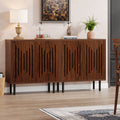59-Inch Vintage Sideboard Buffet Set of 2 with Adjustable Shelves, Farmhouse Storage Cabinet for Kitchen Living Room and Hallway