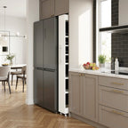 73-Inch 7-Tier Slim Rolling Pantry Cart, Narrow Pull-Out Storage Rack for Kitchen Gaps