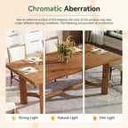 63-Inch Solid Wood Executive Desk, Farmhouse Work Table for Home Office and Meetings