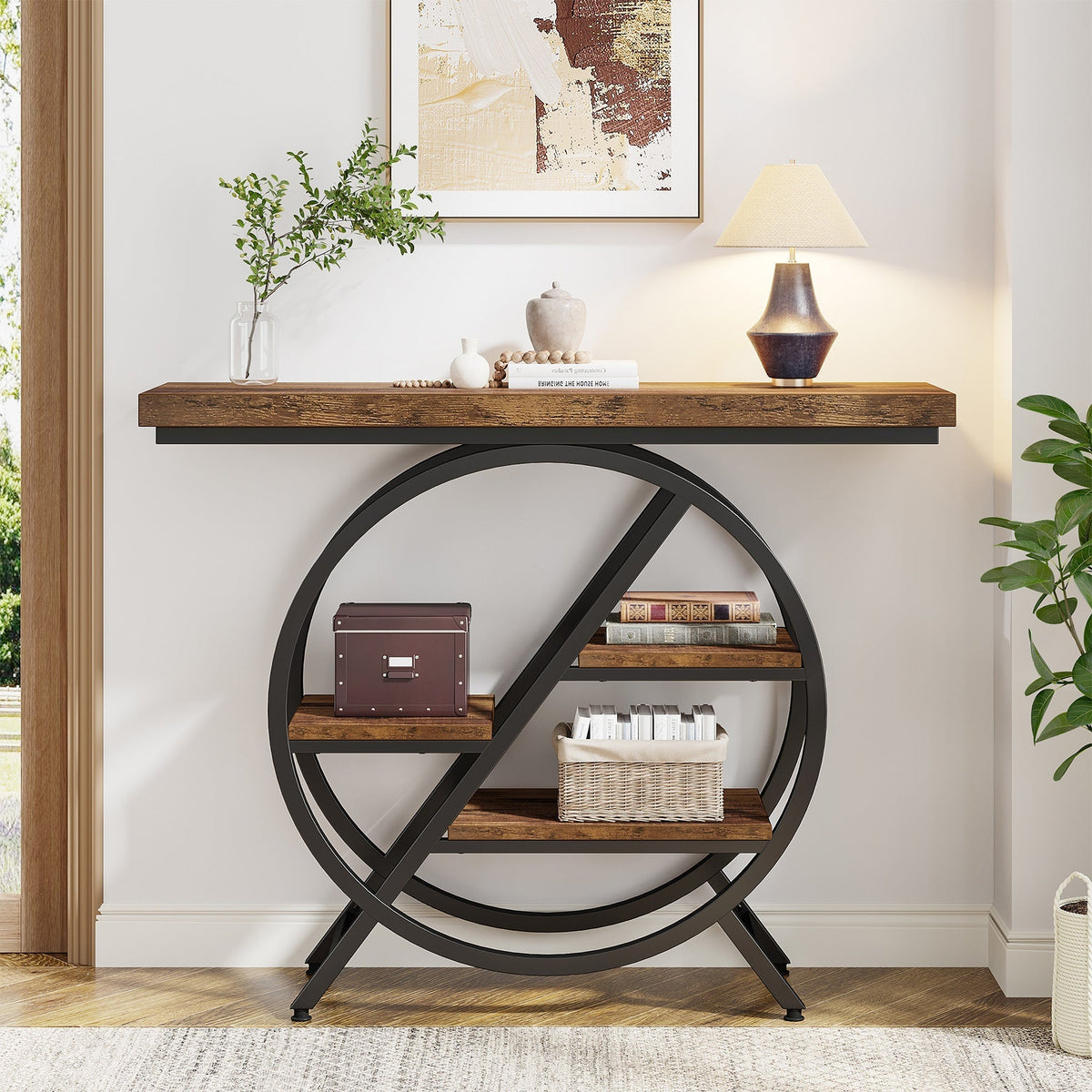 4-tier console table