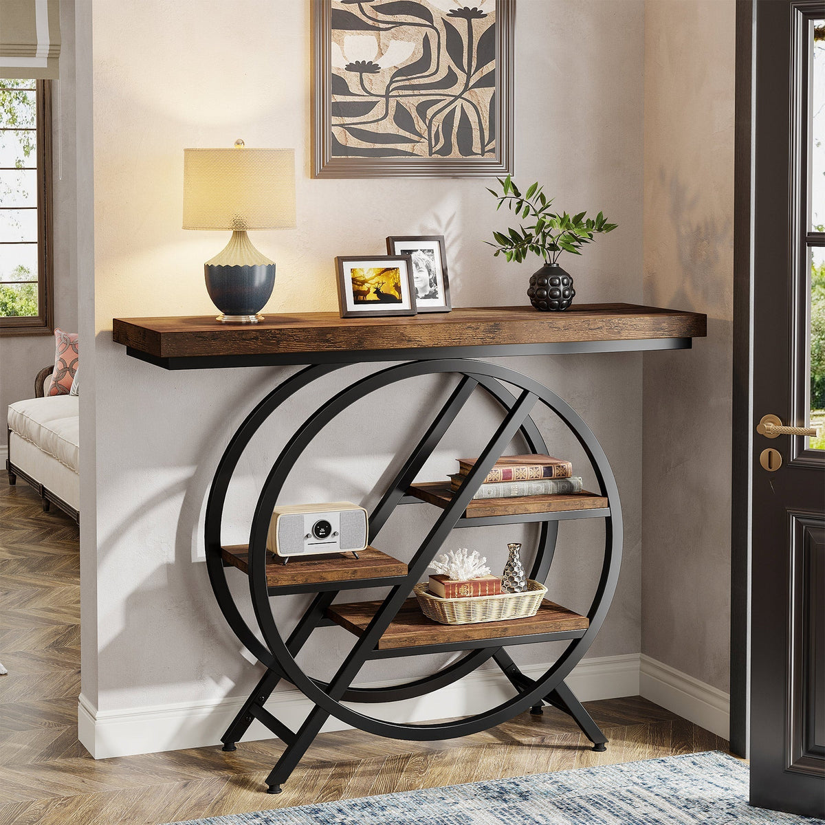 4-tier console table