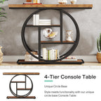 41.3-inch industrial console table