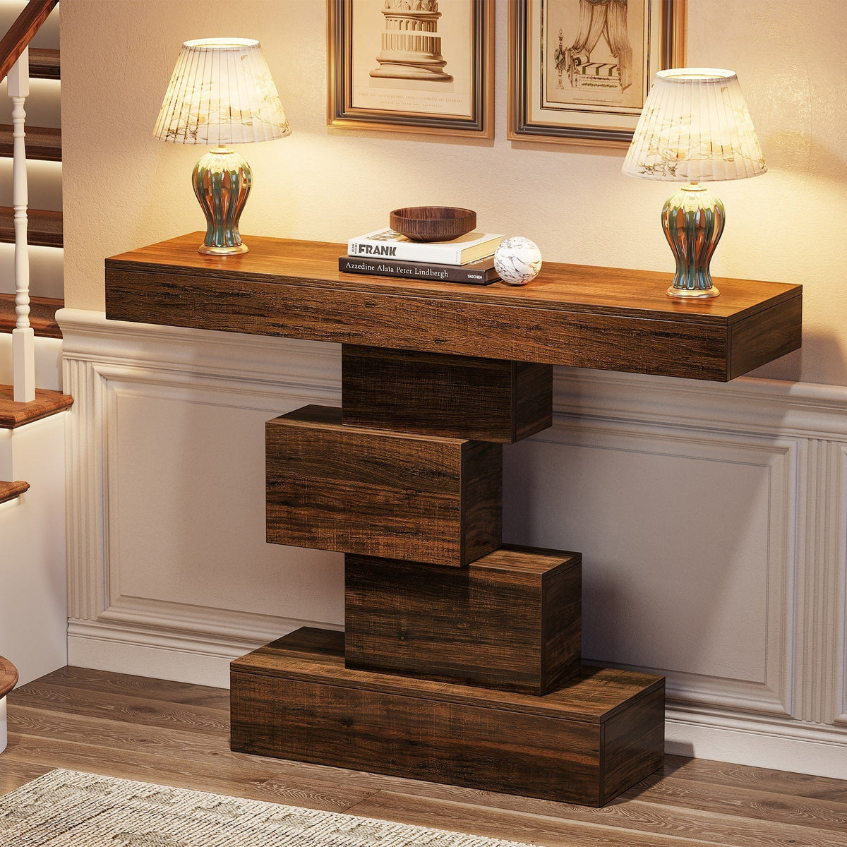 42.5-inch narrow console table
