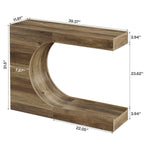 40-Inch Farmhouse Console Table with C-Shaped Design, Small Entryway Table for Foyer and Living Room