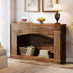 47" Farmhouse Console Table, 2-Tier Sofa Table Entryway Table