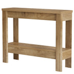 41.34-Inch Farmhouse Console Table with Storage Shelf, Narrow Sofa Table for Entryway