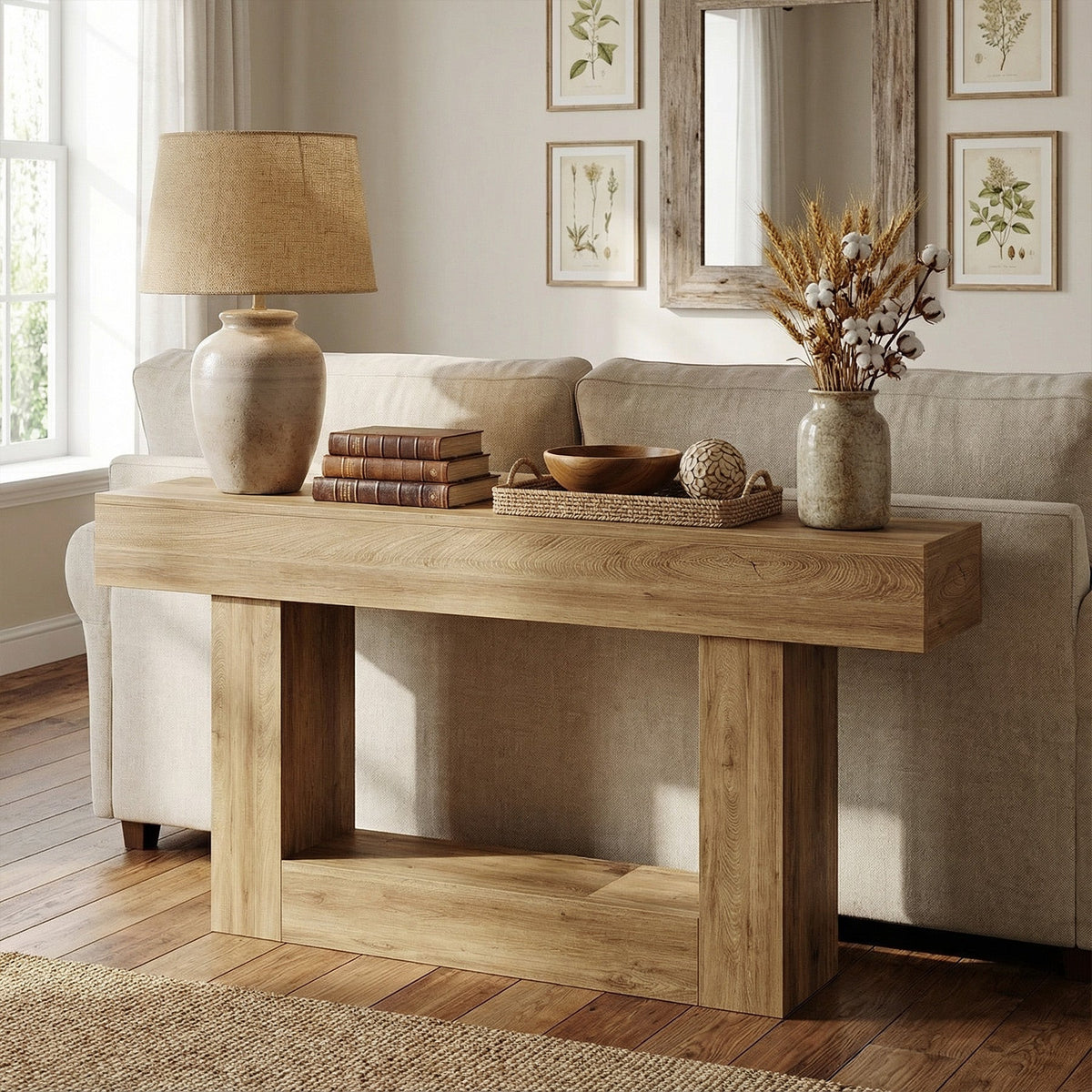 63-inch entryway console table