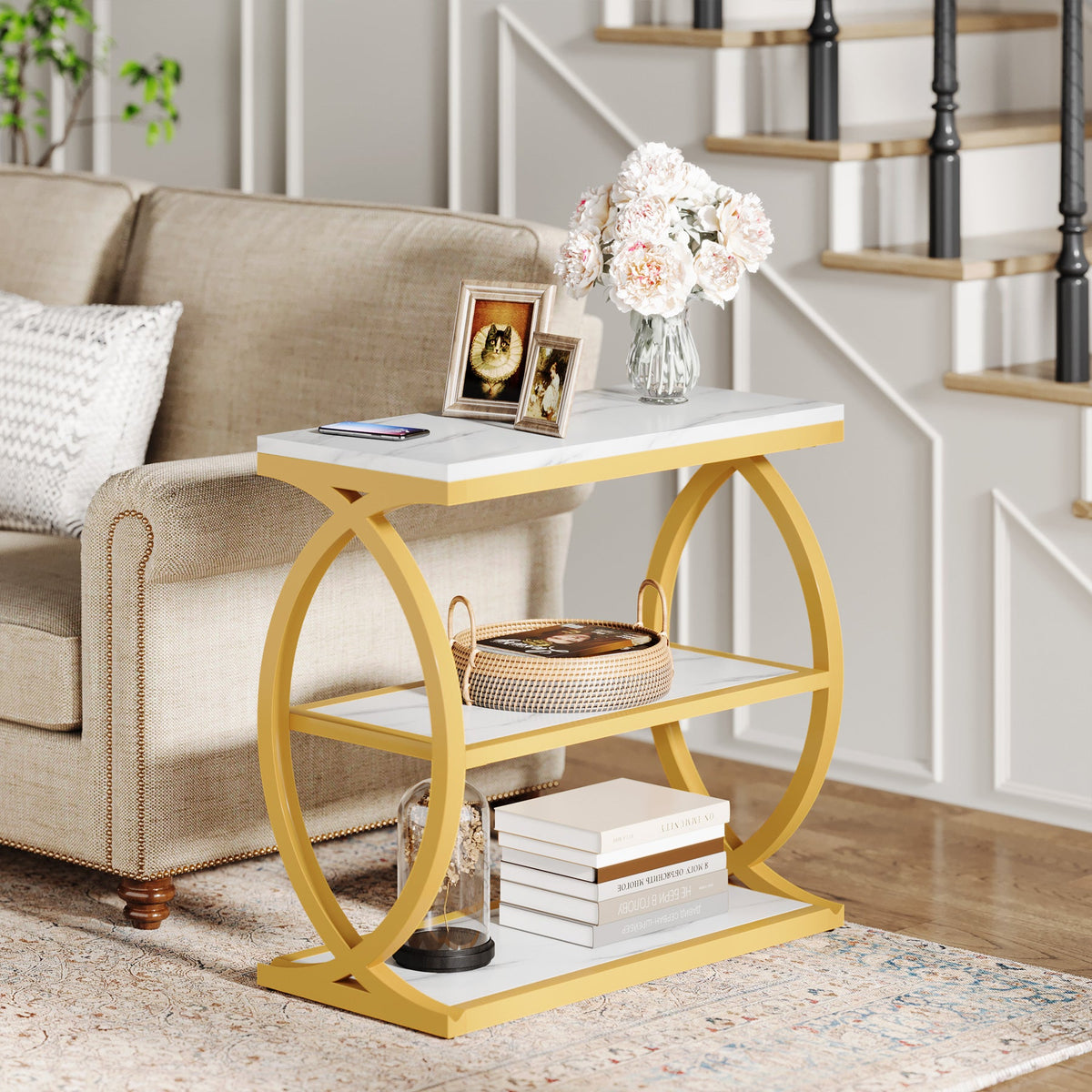 #Colour_White & Gold