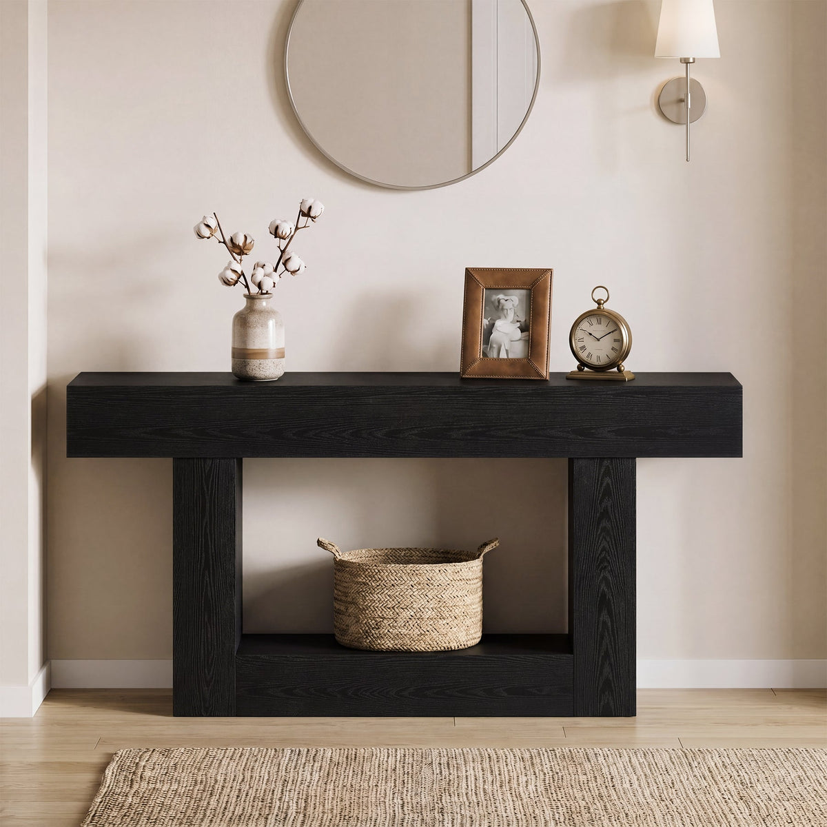 63-inch entryway console table