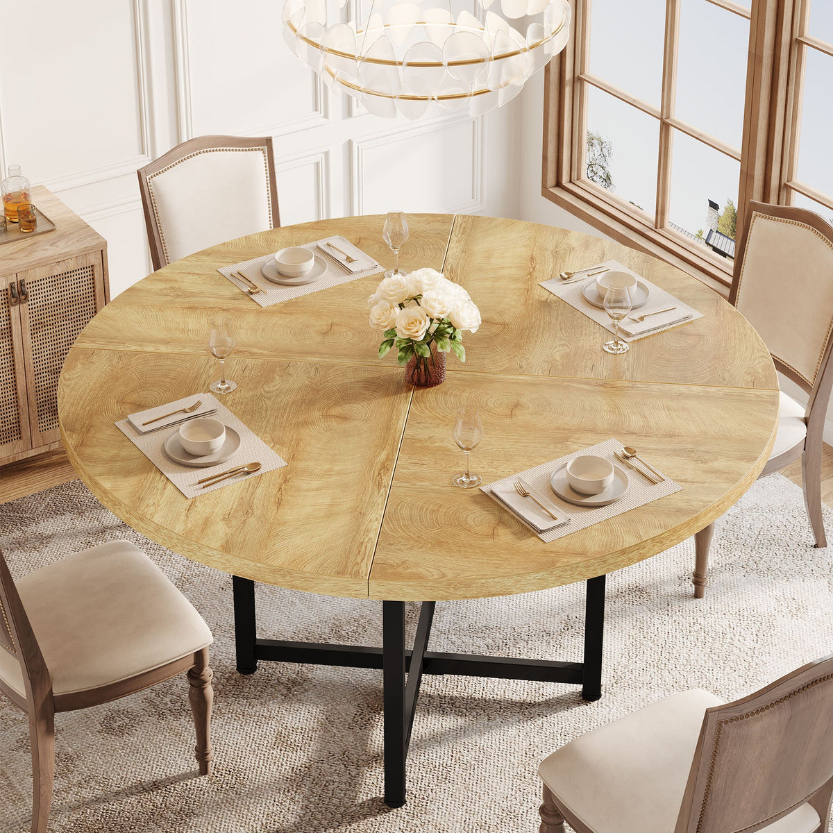 47-inch round dining table