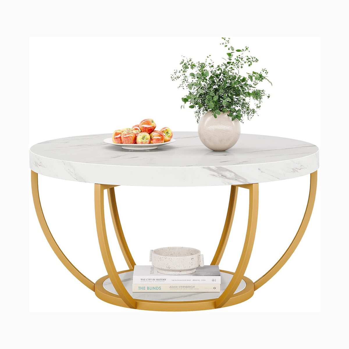31.7-inch round coffee table