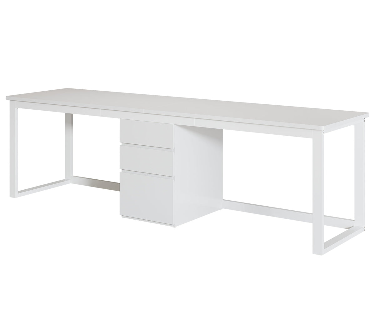 78.7-Inch 2 Person Computer Desk with 3 Drawers, Extra Long Double Desk for Home Office