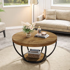 31.7-inch round coffee table