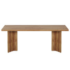 63" Wood Executive Desk, Farmhouse Computer Desk with Large Tabletop #Colour_Walnut Brown