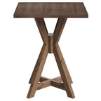 31.5-Inch Solid Wood Dining Table with X-Frame, Farmhouse Kitchen Table for 2-4