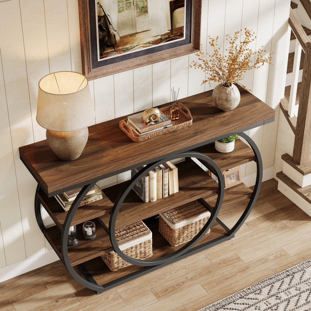 #Colour_Dark walnut & black