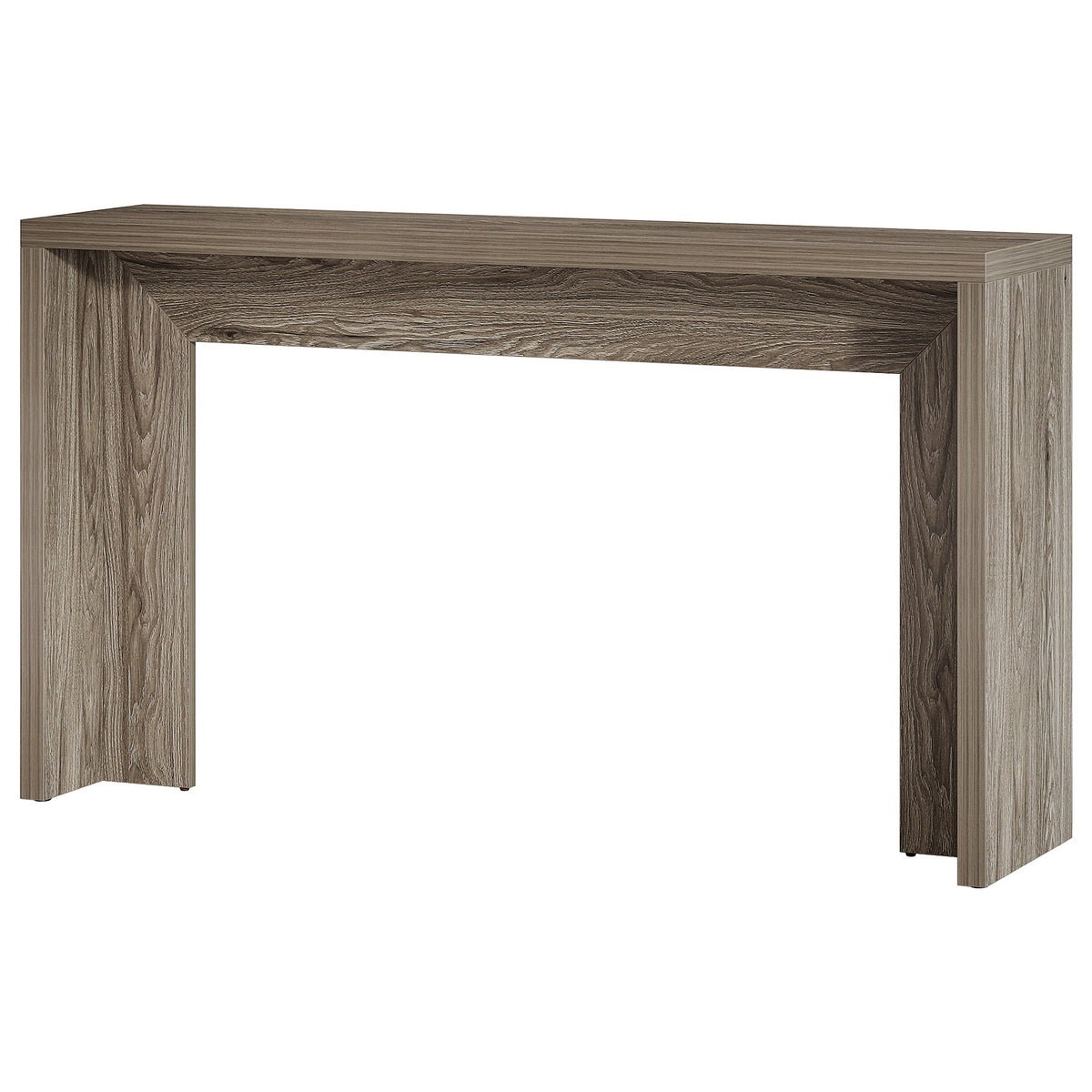 55-Inch Farmhouse Console Table with Storage, Narrow Wooden Entryway Sofa Table