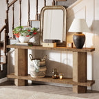 70.87-Inch Wooden Console Table for Entryway, Long Sofa Table Behind Couch