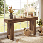 63" Rustic Wood Console Table - Farmhouse Sofa Table