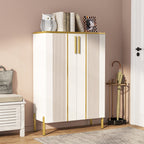 Shoe Cabinet , 6-Tier Shoe Storage Organizer with Adjustable Shelves & Doors