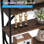 6-Tier Bookshelf, 70.9" Industrial Bookcase Display Shelf
