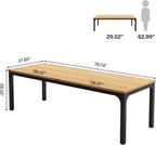 Rectangle Executive Desk, 78.7" Computer Desk 6FT Conference Table