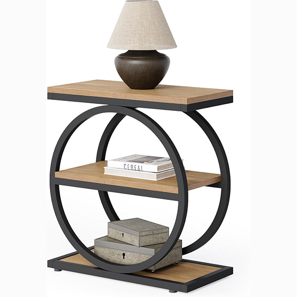 3-tier industrial end table