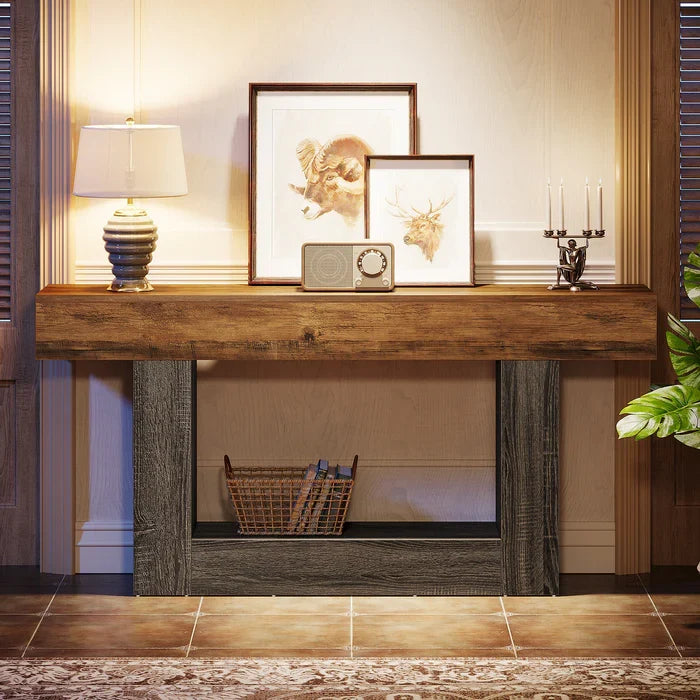 63-inch entryway console table
