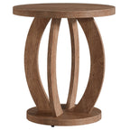 24-inch round farmhouse nightstand