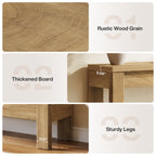 41.34-Inch Farmhouse Console Table with Storage Shelf, Narrow Sofa Table for Entryway