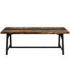 70.9-Inch Conference Table for 6 with Thick Top, Industrial Meeting Table for Office
