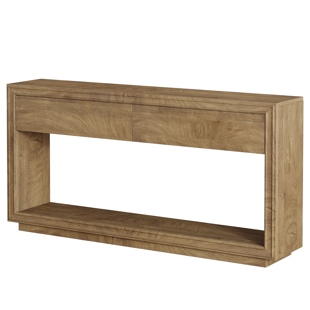 63-Inch Console Table with 2 Drawers, Farmhouse Entryway Table with Storage for Hallway