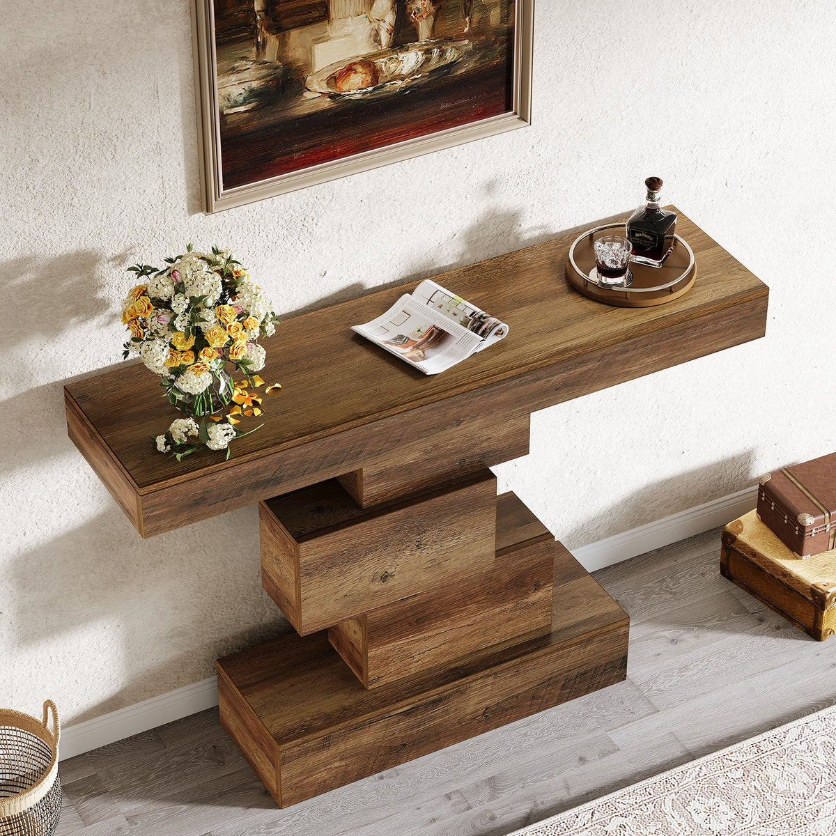 42.5-inch narrow console table