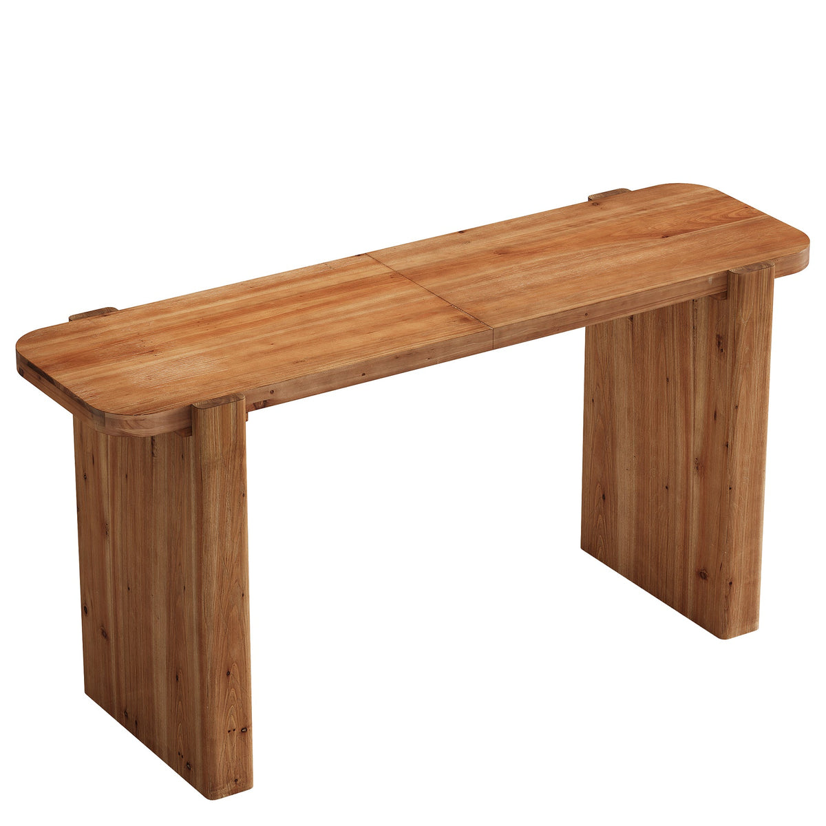 63-Inch Solid Wood Bar Table, Counter Height Pub Table for Kitchen and Dining Room