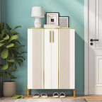 Shoe Cabinet , 6-Tier Shoe Storage Organizer with Adjustable Shelves & Doors