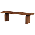 62.99 Inch Solid Wood Entryway Bench, Farmhouse End of Bed Bench for Bedroom and Hallway