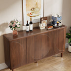 59.4-Inch Modern Buffet Cabinet with Doors and 4-Tier Inner Shelves, Sideboard Storage Cabinet for Living Room Kitchen and Dining Room